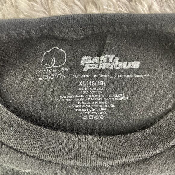 Fast And Furious Shirt Mens Extra Large Black Red Charger R/T Movie Racing - Picture 4 of 7